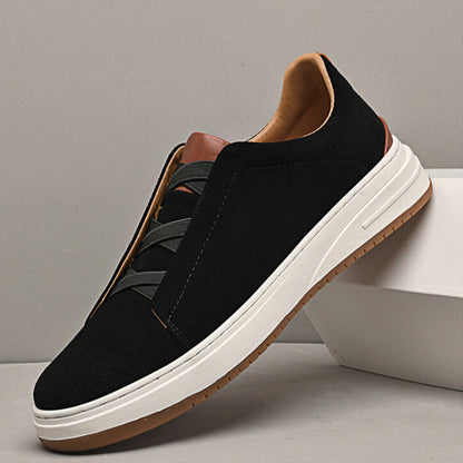 | CHAUSSURES SANS LACETS EN DAIM POUR HOMME