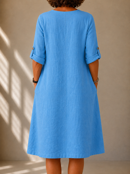 | Robe Décontractée Col V Claire