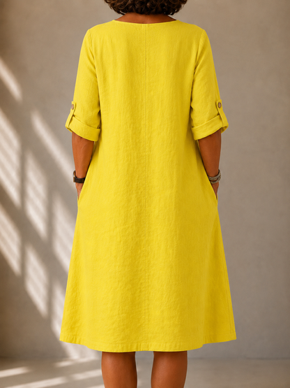 | Robe Fluide Col V Sylvie