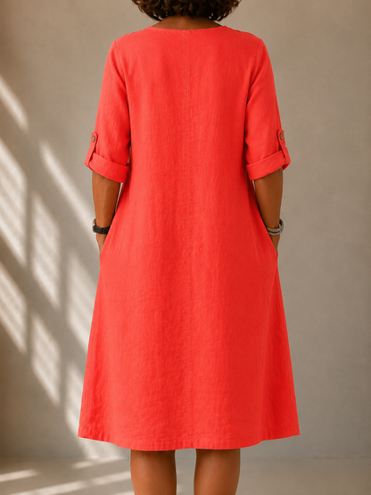 | Robe Fluide Cope Droite Margot