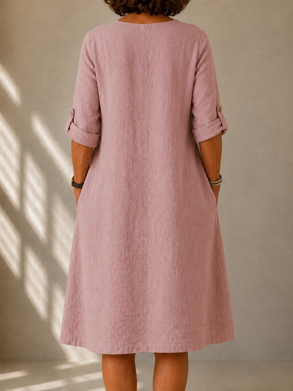| Robe Fluide Cope Trapèze Martine