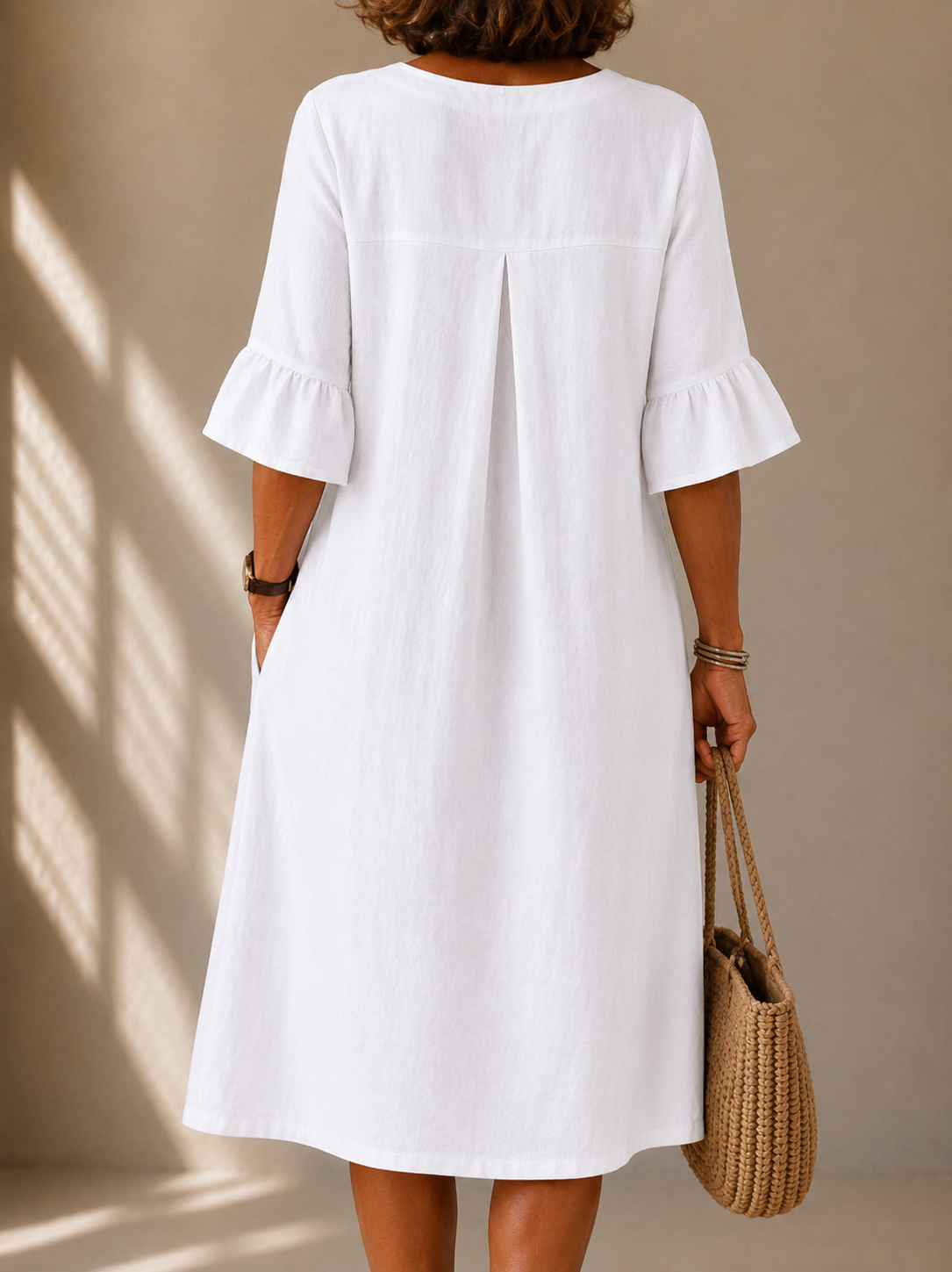 | Robe Botonnée Manches Corolle Nicuelloe