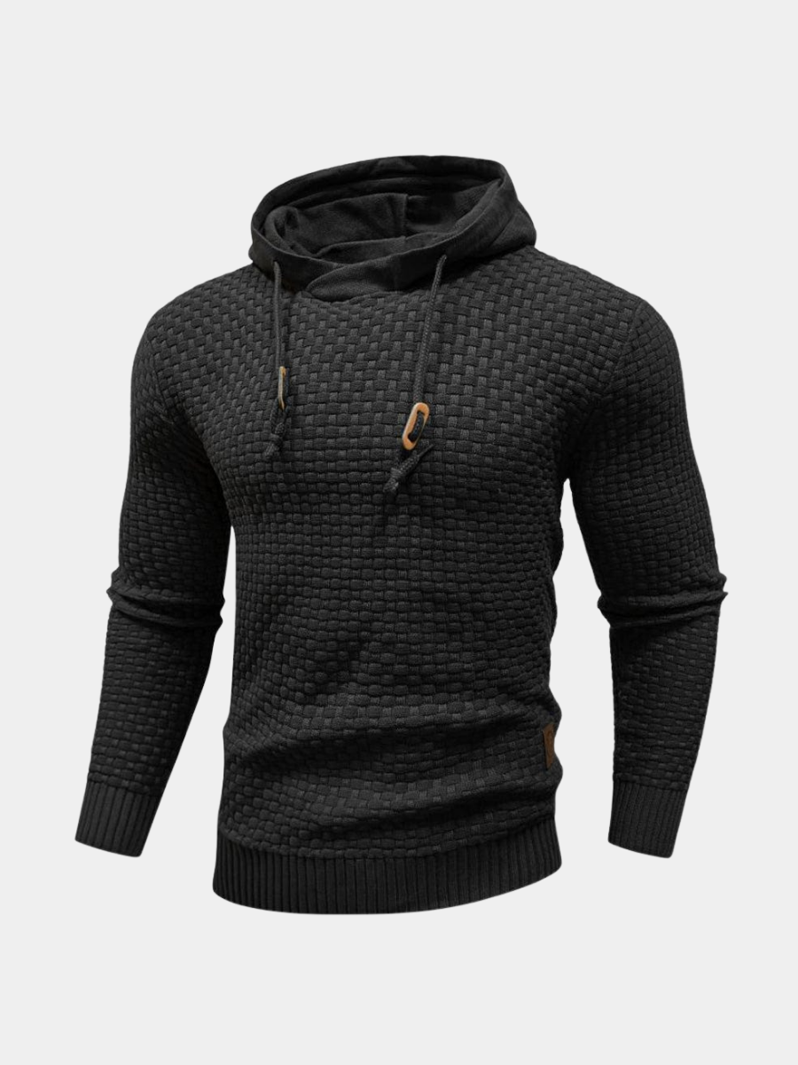 | SWEAT À CAPUCHE CLASSIQUE EN LAINE POUR HOMME
