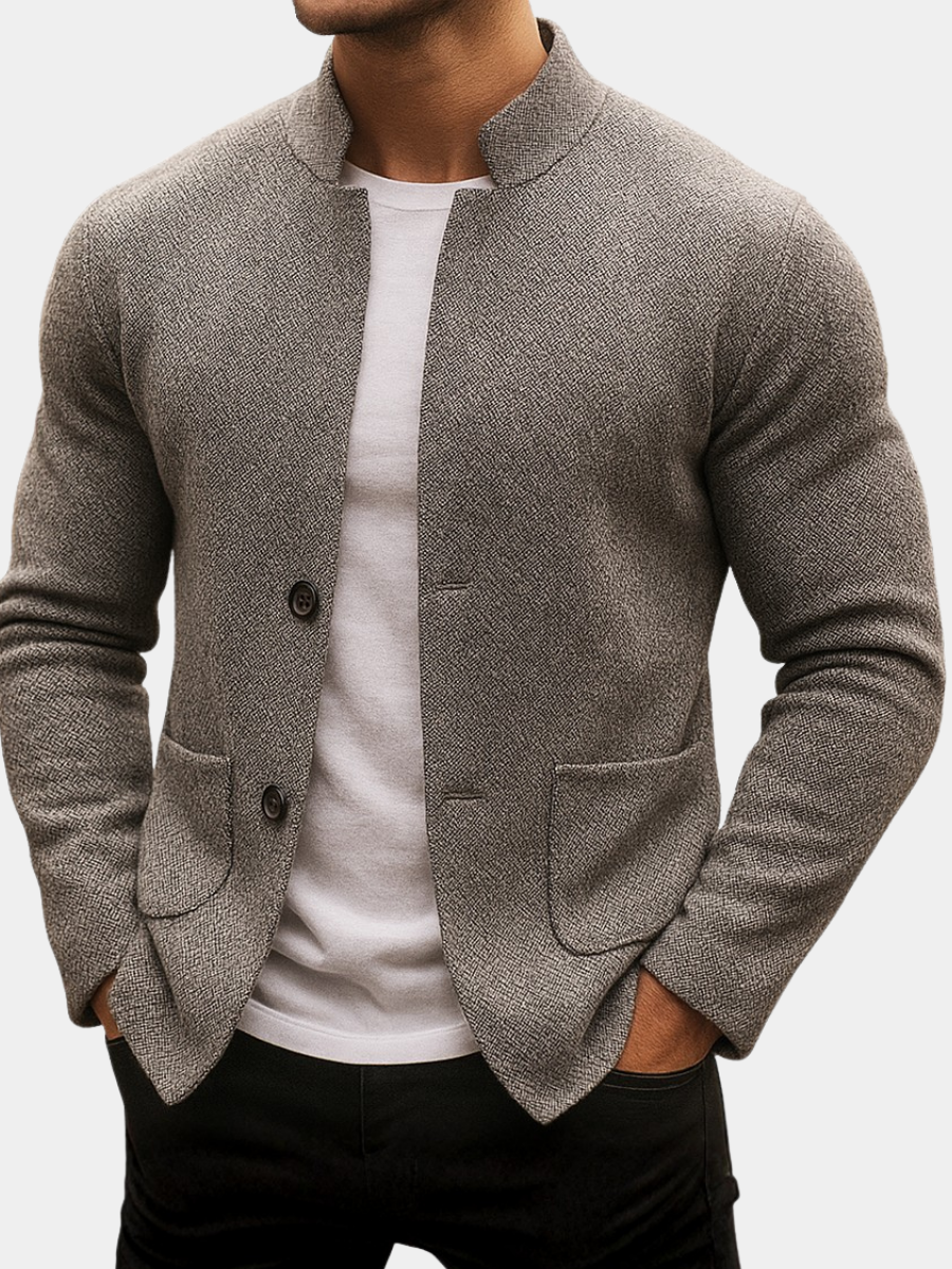 | CARDIGAN EN LAINE TRICOTÉE POUR HOMME