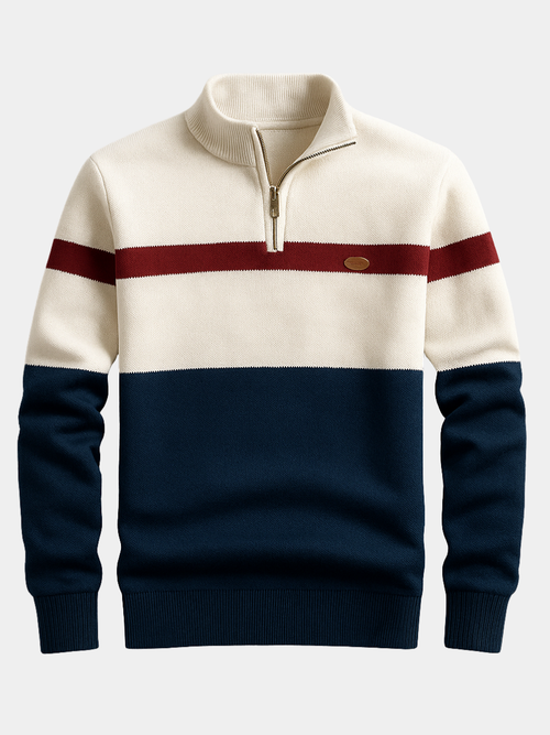 | PULL HOMME AVEC ZIP AU COL