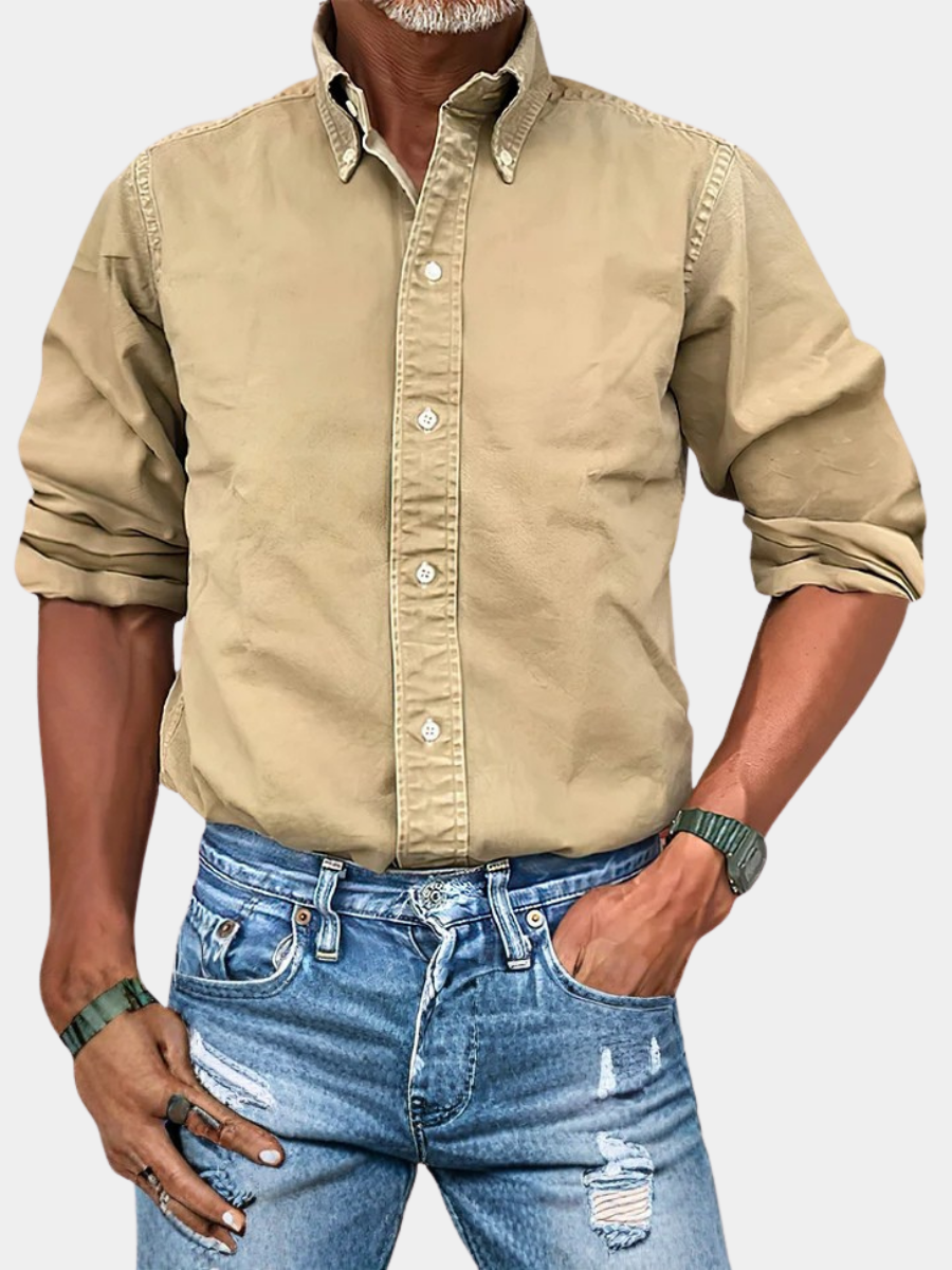 | CHEMISE À MANCHES LONGUES ANTI-PLIS POUR HOMME