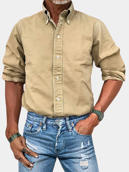 | CHEMISE À MANCHES LONGUES ANTI-PLIS POUR HOMME