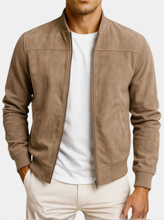 | VESTE EN CUIR SUEDE URBAINE