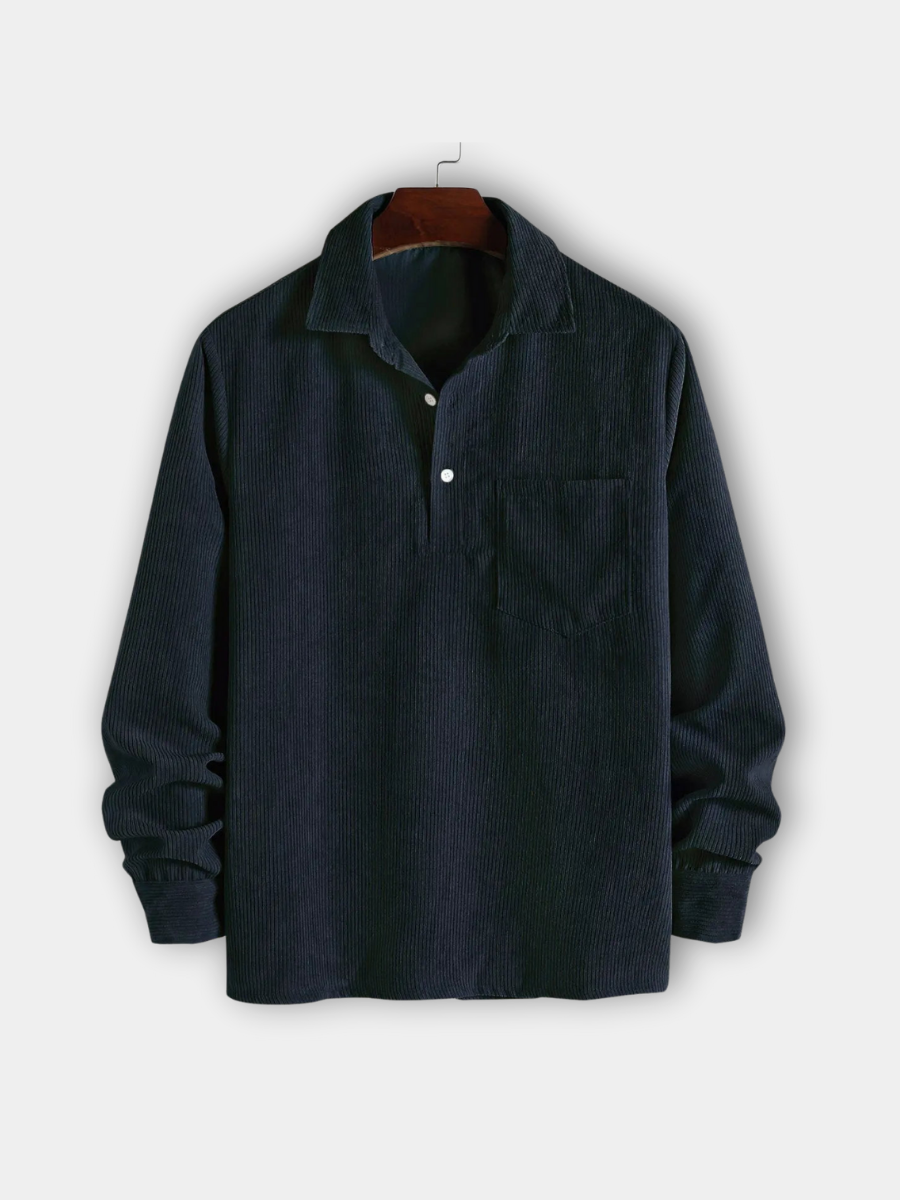 | CHEMISE MANCHES LONGUES DEMI-BOUTONS POUR HOMME
