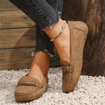 | Mocasines de Efecto Ante Festoneados Marie