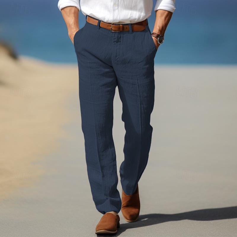 | PANTALON HOMME LUXE EN LIN PREMIUM