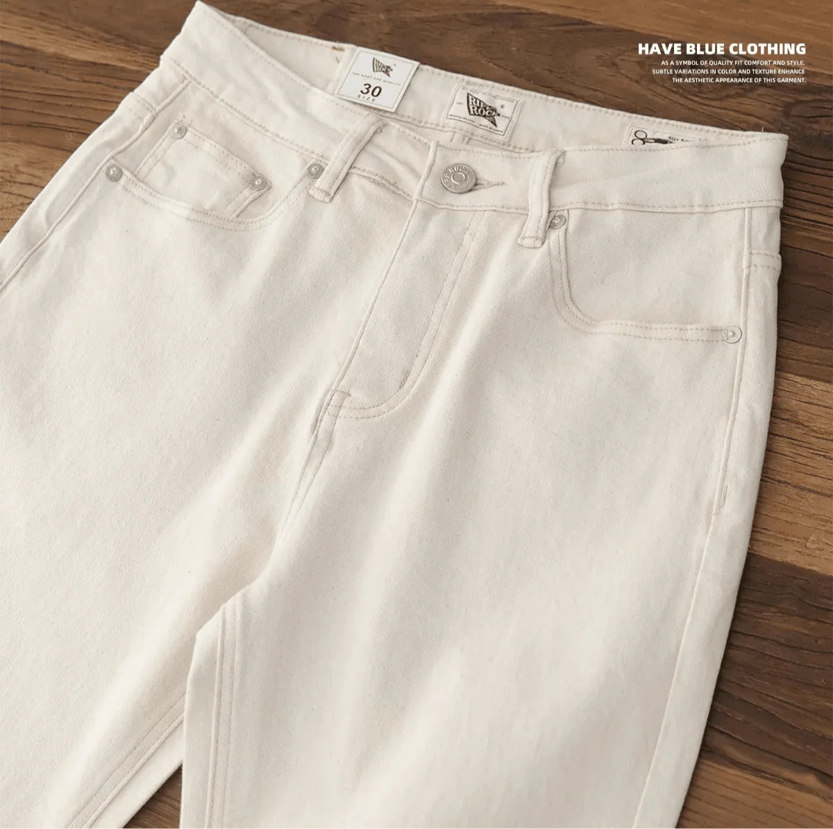 Pantalones Retro Americanos Corte Recto