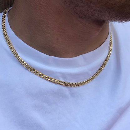 Collar Cuban Link de Acero Inoxidable para Hombre