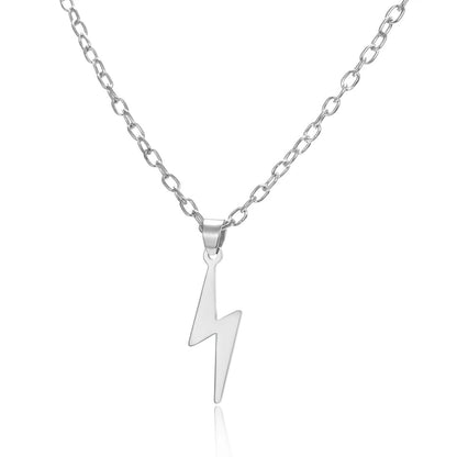 Collar de Acero Inoxidable Plateado Ligero para Hombre