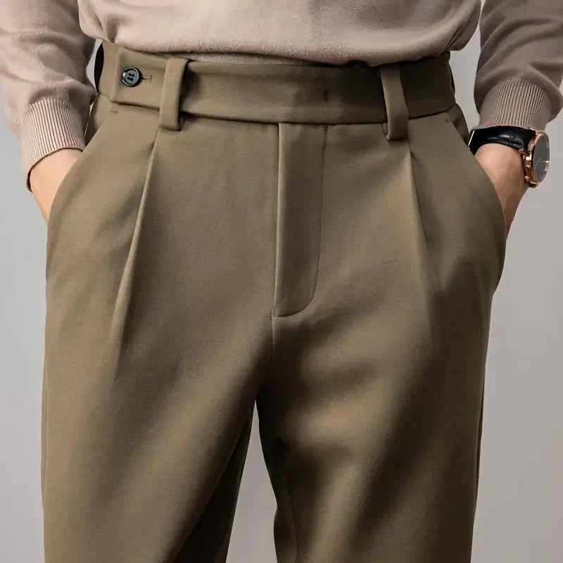 Pantalones de Lana de Negocios Antonios