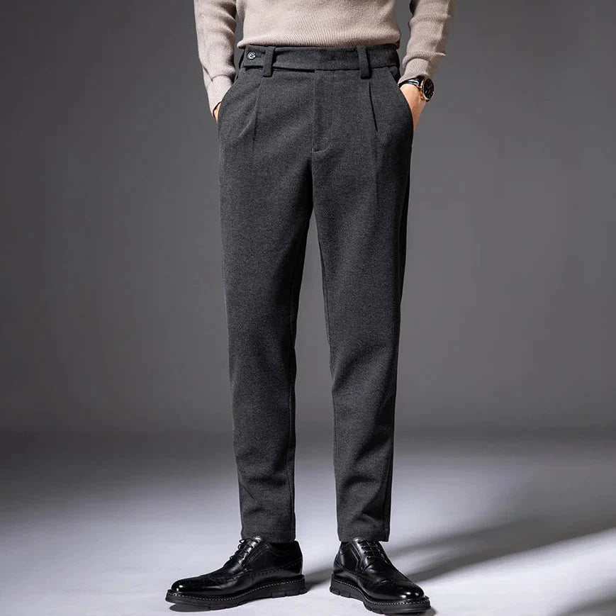 Pantalones de Lana de Negocios Antonios