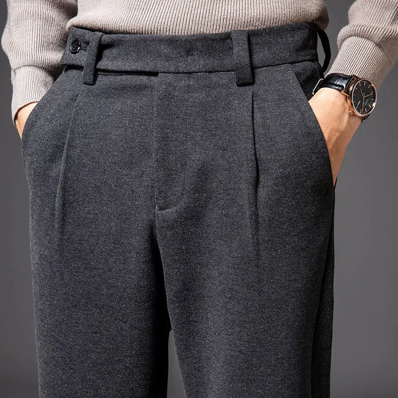 Pantalones de Lana de Negocios Antonios