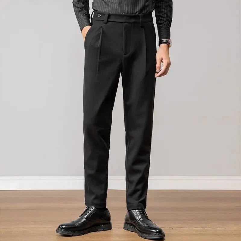 Pantalones de Lana de Negocios Antonios