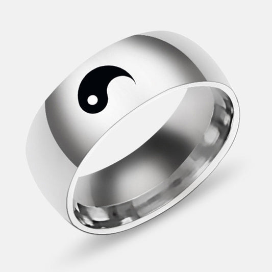 Anillo de Acero Inoxidable Yin-Yang para Hombre