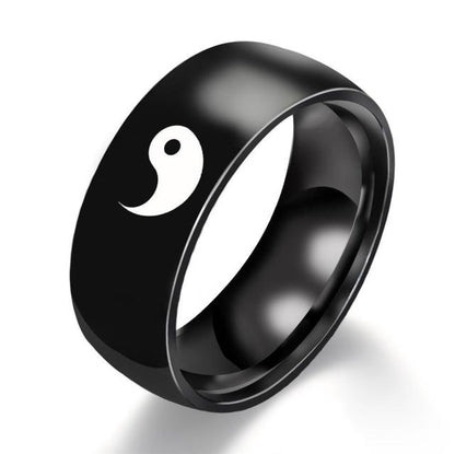 Anillo de Acero Inoxidable Yin-Yang para Hombre