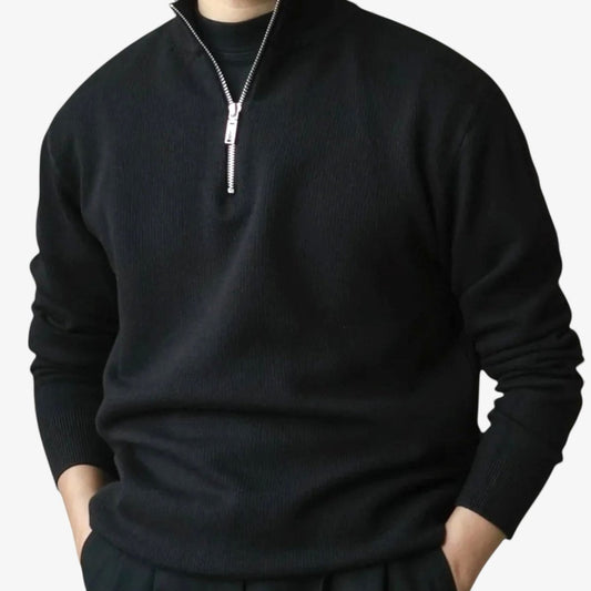 Jersey de Cuello Alto con Media Cremallera Antonios