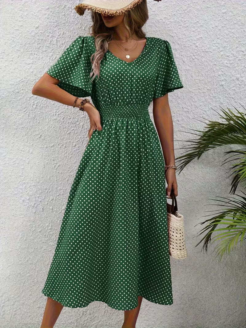 | Robe Élégante Pois Élisa