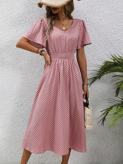 | Robe Élégante Pois Élisa