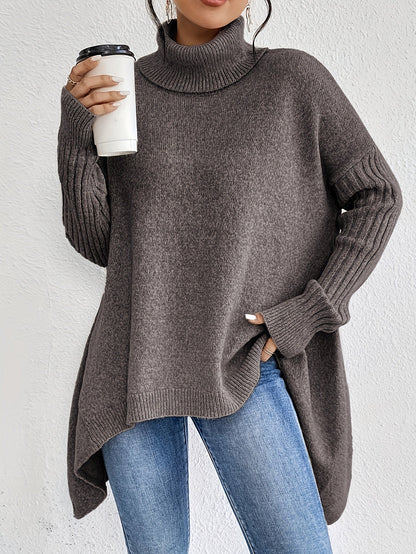 Leina | Jersey de Cuello Vuelto Suave y Relajado
