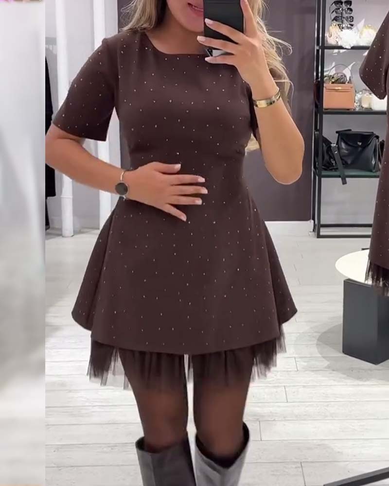 Camille | Mini Vestido Elegante con Toque Brillante