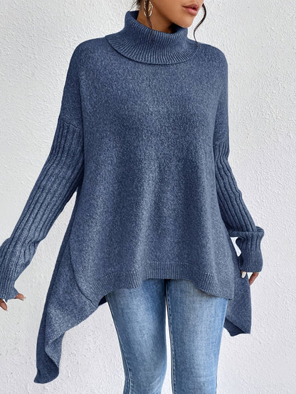 Leina | Jersey de Cuello Vuelto Suave y Relajado