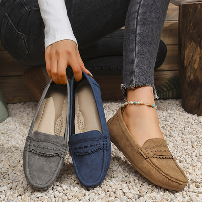 | Mocasines de Efecto Ante Festoneados Marie
