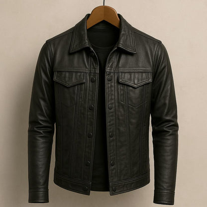 | VESTE EN CUIR MODERNE RIDER