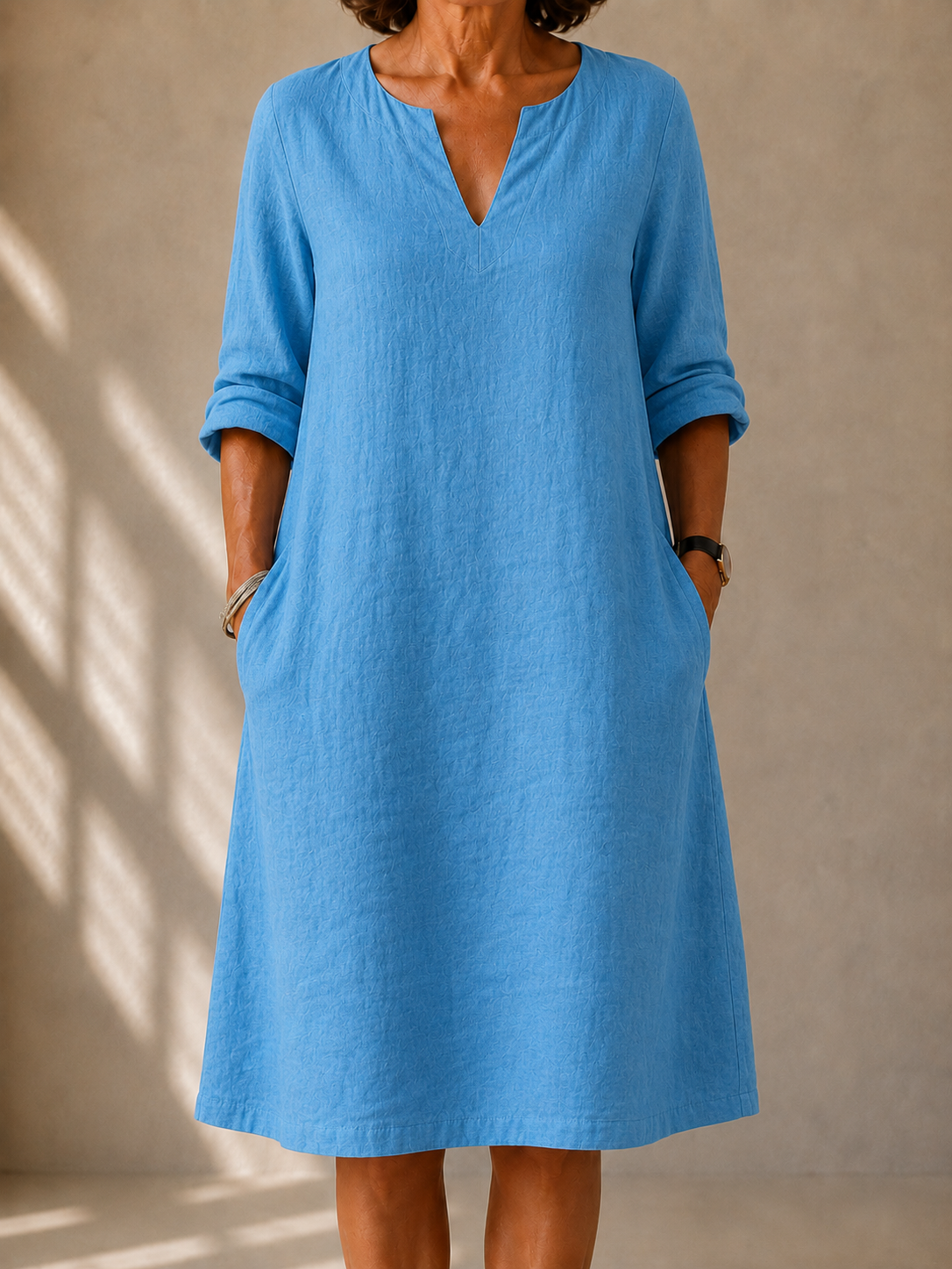 | Robe Décontractée Col V Claire