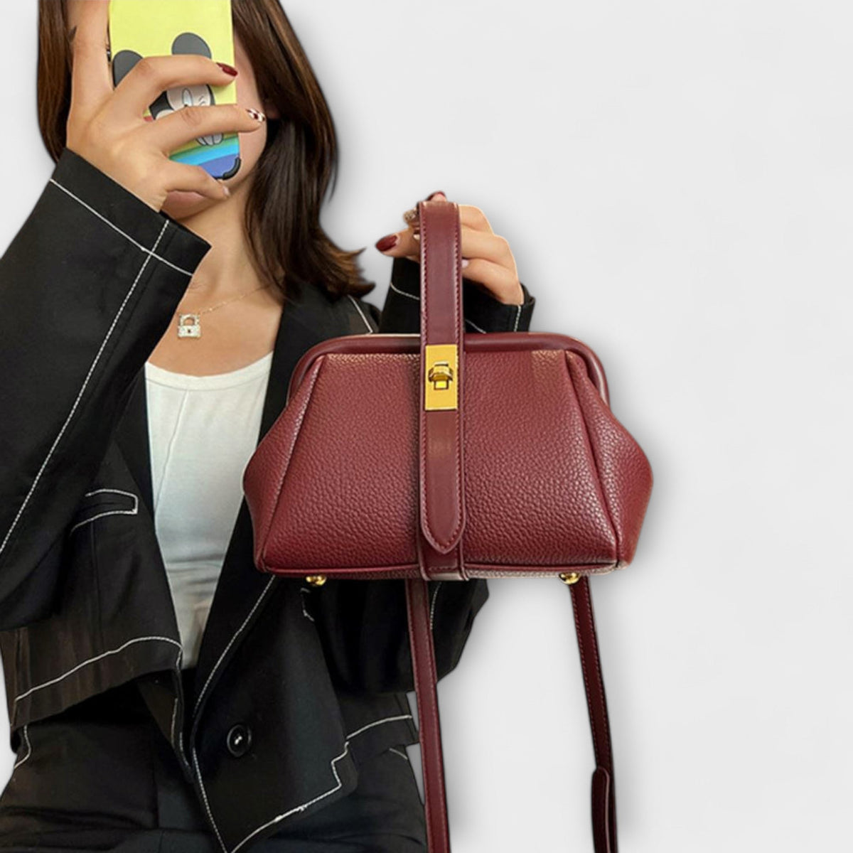 Nyvara – Bolso retro con correa ajustable para el hombro