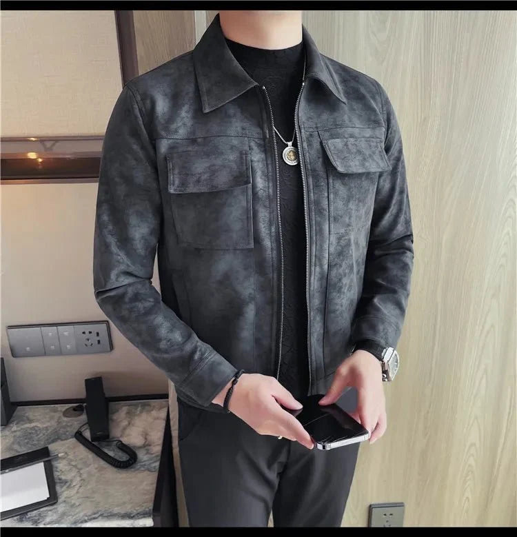 Cazadora Bomber Moto Casual