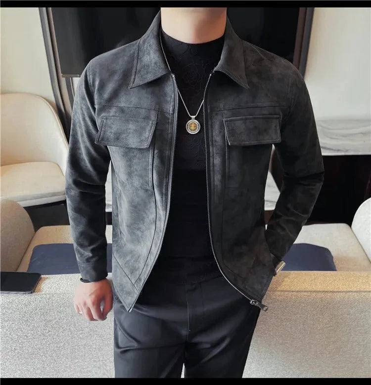 Cazadora Bomber Moto Casual