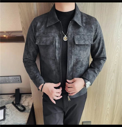Cazadora Bomber Moto Casual