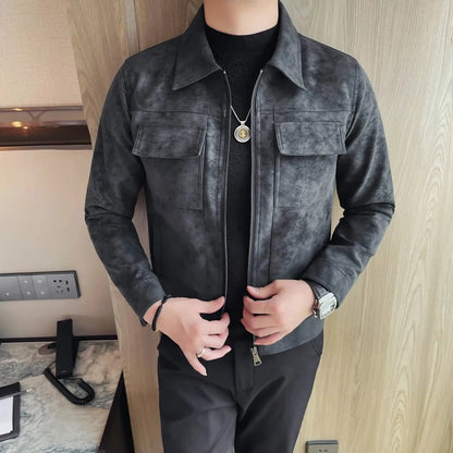 Cazadora Bomber Moto Casual