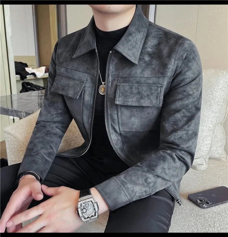 Cazadora Bomber Moto Casual