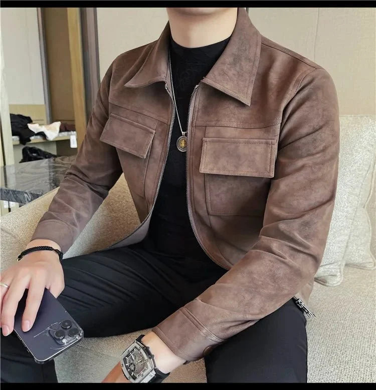 Cazadora Bomber Moto Casual