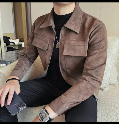 Cazadora Bomber Moto Casual