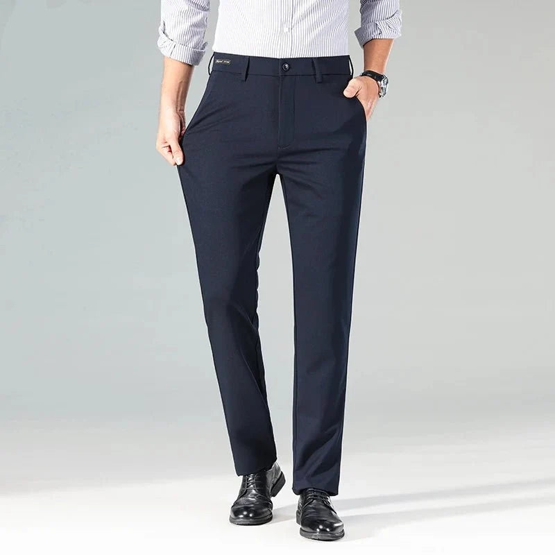 Pantalones de Negocios Relaxed Fit