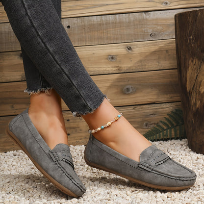 | Mocasines de Efecto Ante Festoneados Marie