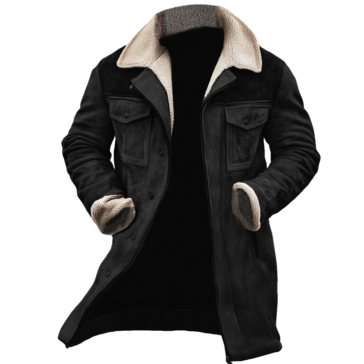 | MANTEAU LONG CLASSIQUE POUR HOMME