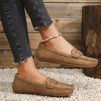 | Mocasines de Efecto Ante Festoneados Marie