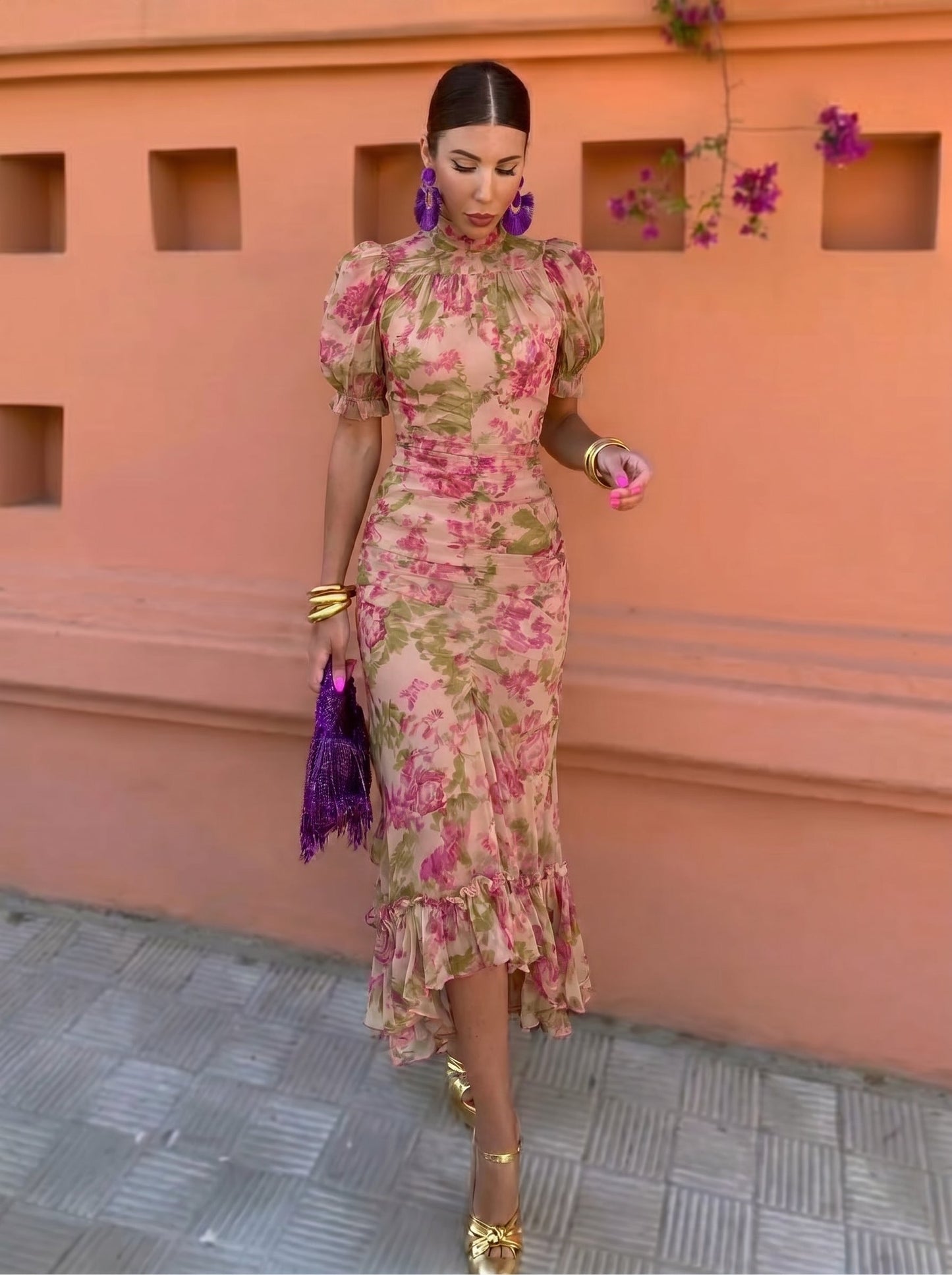 | Robe Fleurie Rosas Élise
