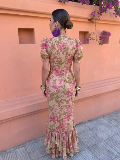 | Robe Fleurie Rosas Élise