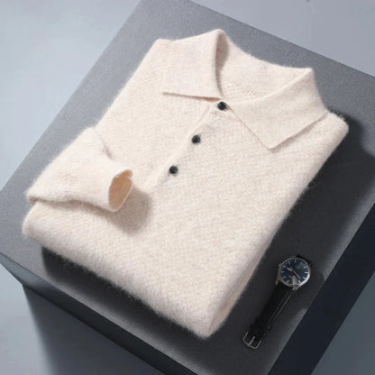 Jersey Polo de Lana Ligero para Hombre