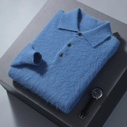 Jersey Polo de Lana Ligero para Hombre