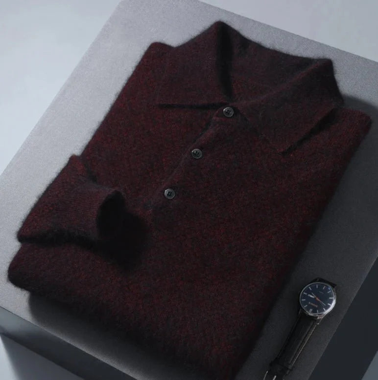 Jersey Polo de Lana Ligero para Hombre
